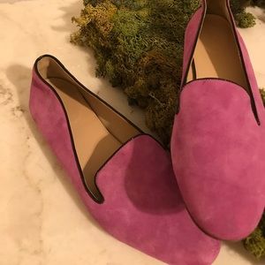 Adorable Pink J Crew ‘Smoking Slippers’ Size 8.5